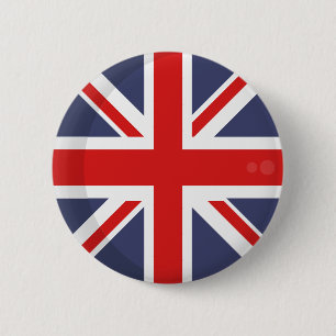 Badge Rond 5 Cm BOUTON DU DRAPEAU D'Angleterre
