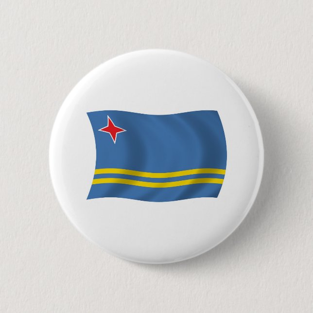 Badge Rond 5 Cm Bouton du drapeau d'Aruba (Devant)