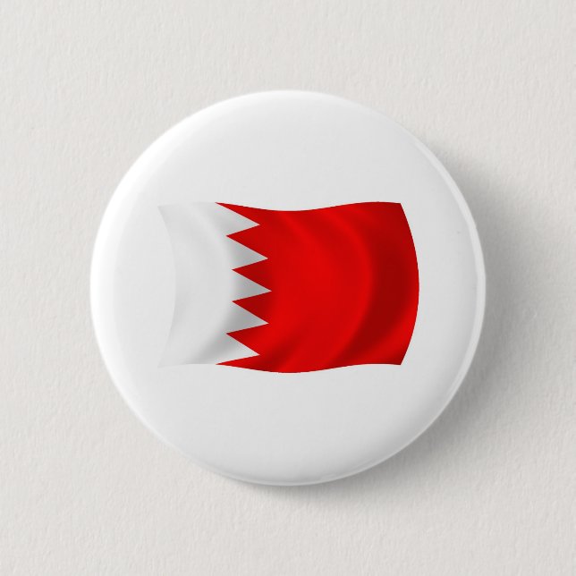 Badge Rond 5 Cm Bouton du drapeau de Bahreïn (Devant)