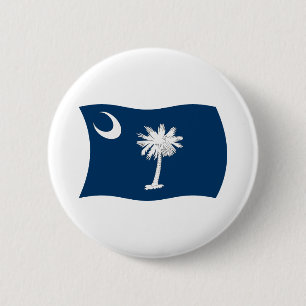 Badge Rond 5 Cm Bouton du drapeau de Caroline du Sud