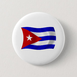Badge Rond 5 Cm Bouton du drapeau de Cuba