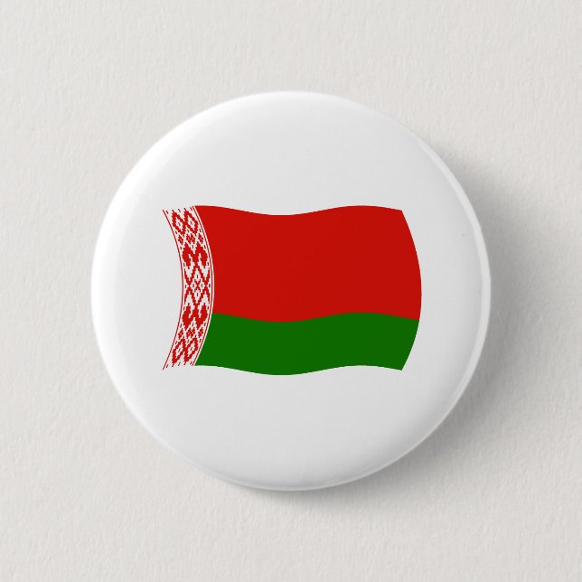 Badge Rond 5 Cm Bouton du drapeau de la Biélorussie (Devant)