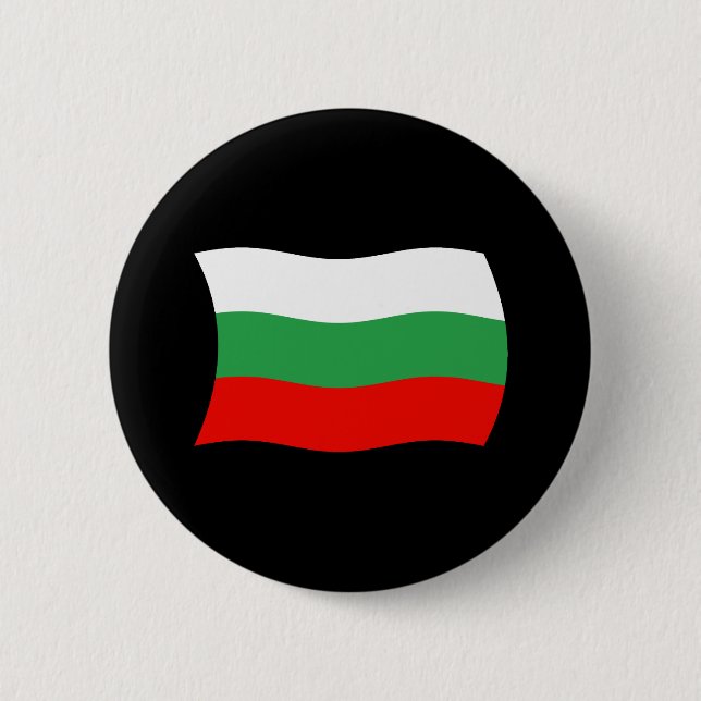 Badge Rond 5 Cm Bouton du drapeau de la Bulgarie (Devant)