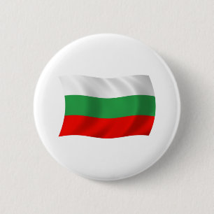 Badge Rond 5 Cm Bouton du drapeau de la Bulgarie