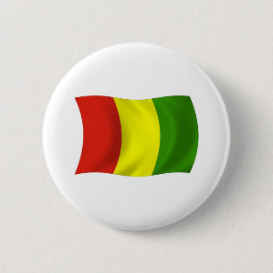 Badge Rond 5 Cm Bouton du drapeau de la Guinée