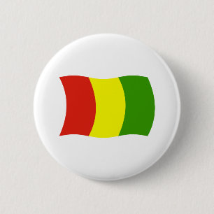 Badge Rond 5 Cm Bouton du drapeau de la Guinée