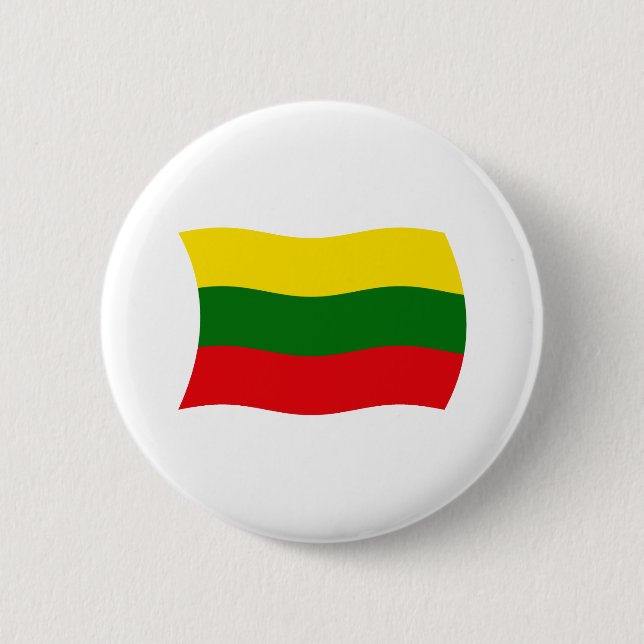 Badge Rond 5 Cm Bouton du drapeau de la Lituanie (Devant)
