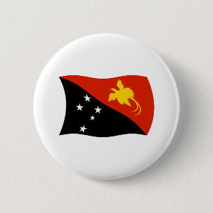 Badge Rond 5 Cm Bouton du drapeau de la Papouasie-Nouvelle-Guinée