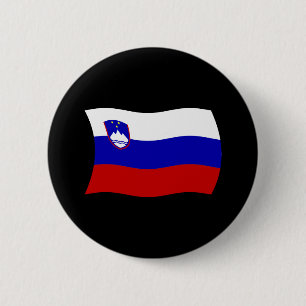 Badge Rond 5 Cm Bouton du drapeau de la Slovénie