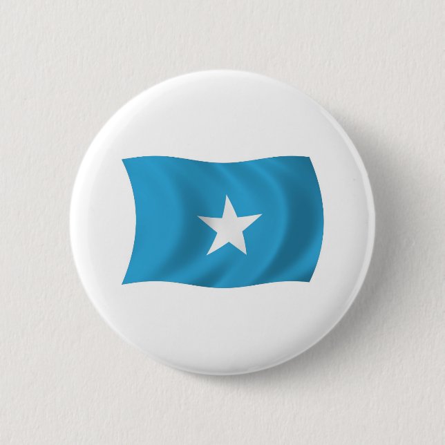 Badge Rond 5 Cm Bouton du drapeau de la Somalie (Devant)