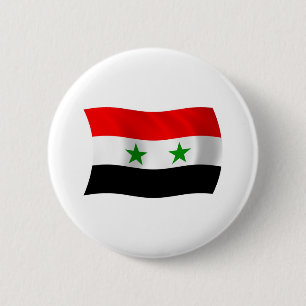 Badge Rond 5 Cm Bouton du drapeau de la Syrie