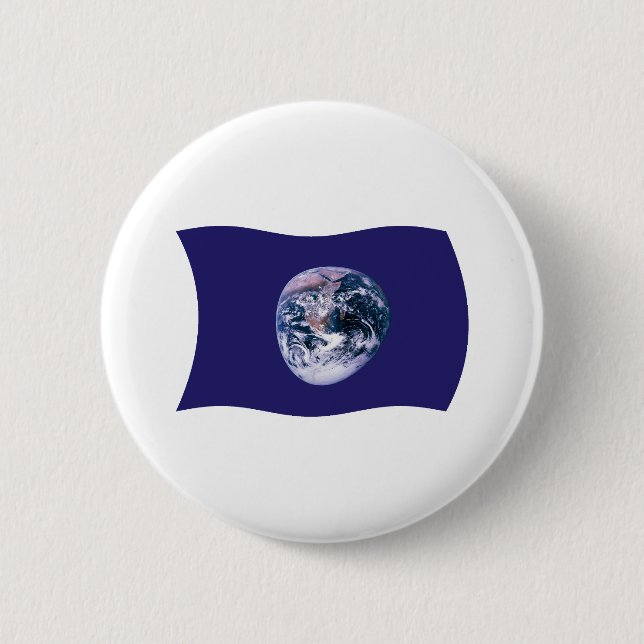 Badge Rond 5 Cm Bouton du drapeau de la Terre (Devant)