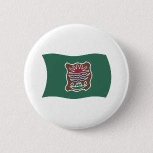 Badge Rond 5 Cm Bouton du drapeau de la tribu Abenaki