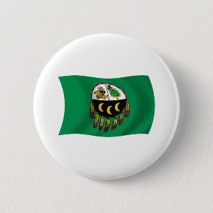 Badge Rond 5 Cm Bouton du drapeau de la tribu Kutenai
