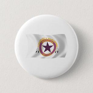 Badge Rond 5 Cm Bouton du drapeau de la tribu Wampanoag