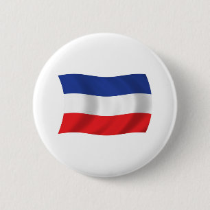 Badge Rond 5 Cm Bouton du drapeau de la Yougoslavie