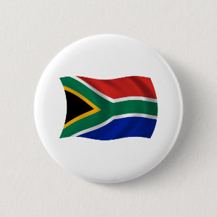 Badge Rond 5 Cm Bouton du drapeau de l'Afrique du Sud