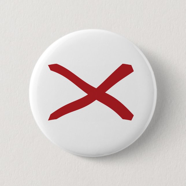 Badge Rond 5 Cm Bouton du drapeau de l'Alabama (Devant)