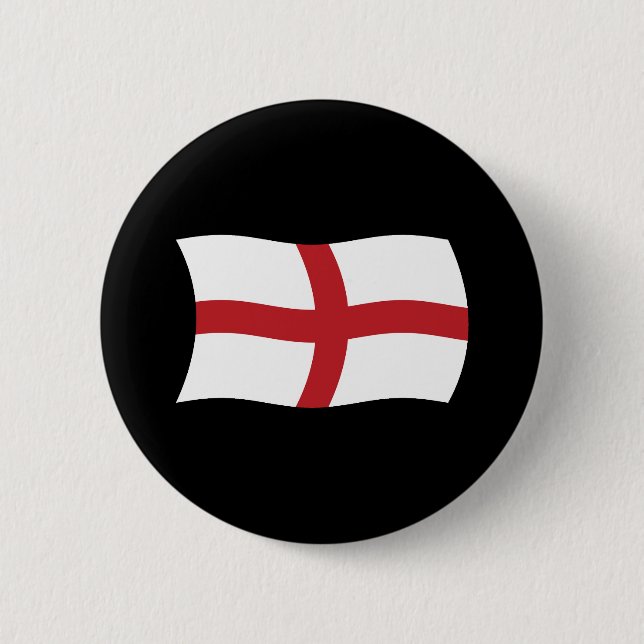 Badge Rond 5 Cm Bouton du drapeau de l'Angleterre (Devant)