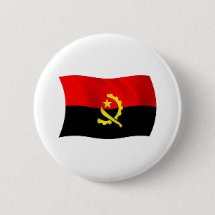 Badge Rond 5 Cm Bouton du drapeau de l'Angola