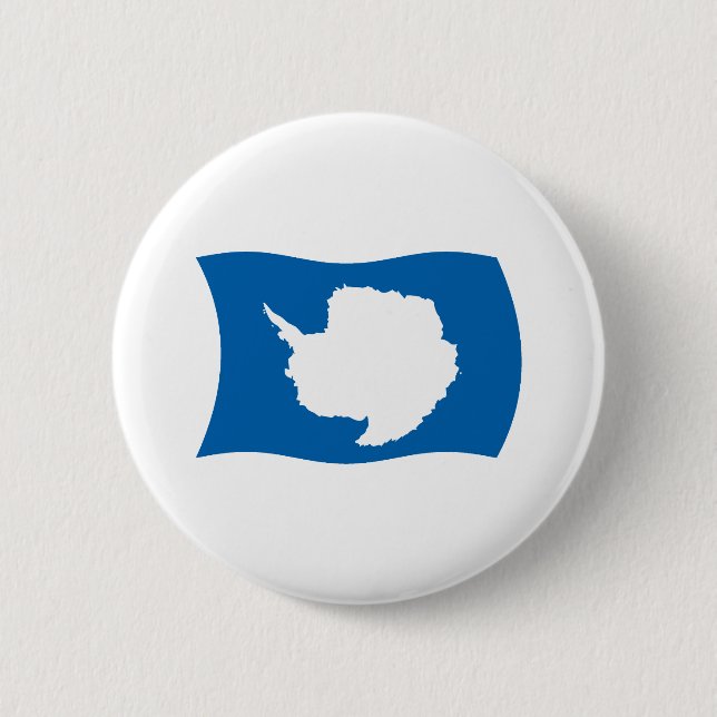 Badge Rond 5 Cm Bouton du drapeau de l'Antarctique (Devant)