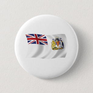 Badge Rond 5 Cm Bouton du drapeau de l'Antarctique britannique