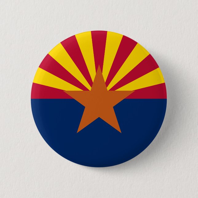 Badge Rond 5 Cm Bouton du drapeau de l'Arizona (Devant)