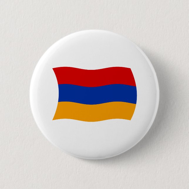 Badge Rond 5 Cm Bouton du drapeau de l'Arménie (Devant)