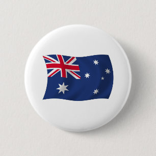 Badge Rond 5 Cm Bouton du drapeau de l'Australie