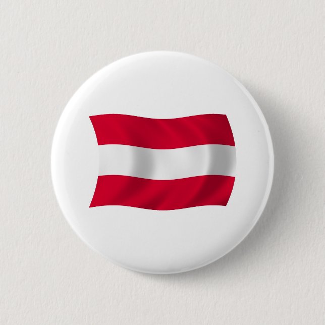Badge Rond 5 Cm Bouton du drapeau de l'Autriche (Devant)