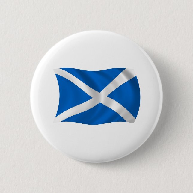 Badge Rond 5 Cm Bouton du drapeau de l'Écosse (Devant)