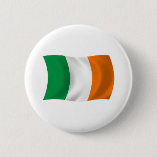 Badge Rond 5 Cm Bouton du drapeau de l'Irlande