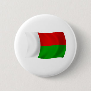 Badge Rond 5 Cm Bouton du drapeau de Madagascar