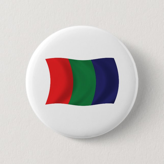 Badge Rond 5 Cm Bouton du drapeau de Mars (Devant)