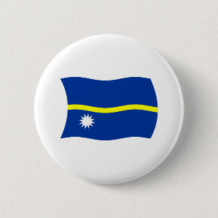 Badge Rond 5 Cm Bouton du drapeau de Nauru
