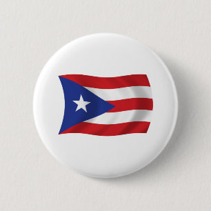 Badge Rond 5 Cm Bouton du drapeau de Porto Rico