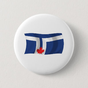 Badge Rond 5 Cm Bouton du drapeau de Toronto