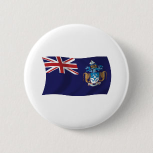 Badge Rond 5 Cm Bouton du drapeau de Tristan da Cunha