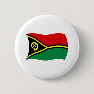 Badge Rond 5 Cm Bouton du drapeau de Vanuatu