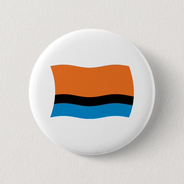 Badge Rond 5 Cm Bouton du drapeau des Chagossiens (Devant)