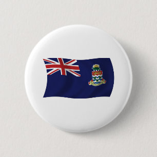 Badge Rond 5 Cm Bouton du drapeau des îles Caïmans