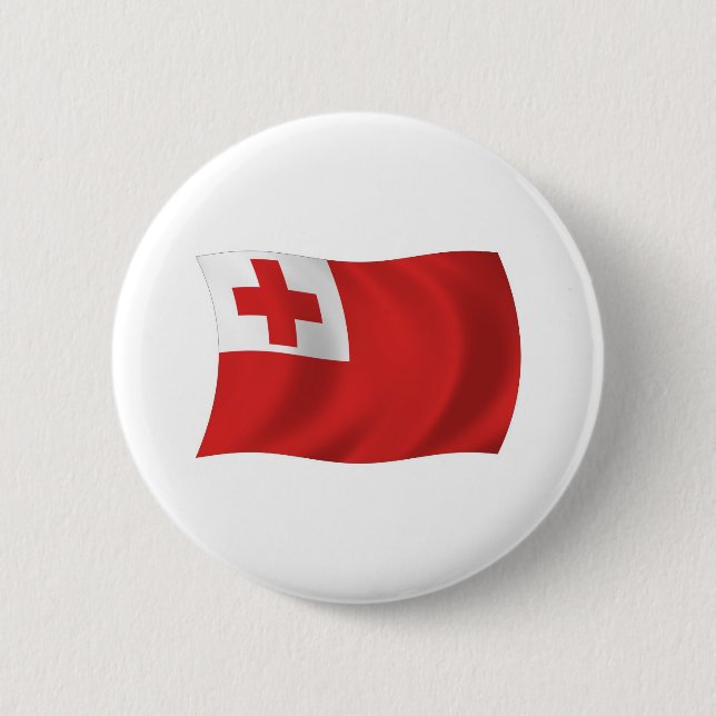 Badge Rond 5 Cm Bouton du drapeau des Tonga (Devant)
