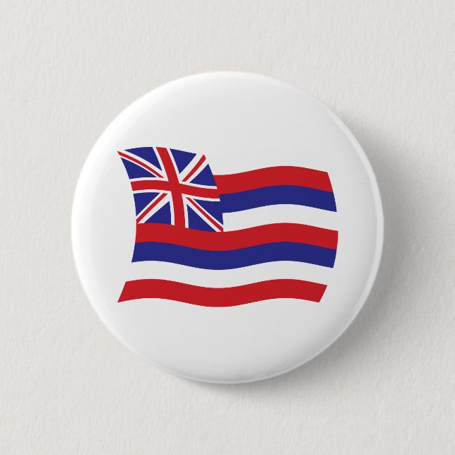 Badge Rond 5 Cm Bouton du drapeau d'Hawaii (Devant)