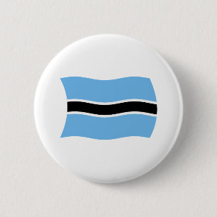Badge Rond 5 Cm Bouton du drapeau du Botswana