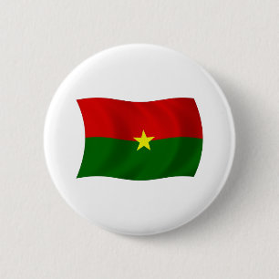 Badge Rond 5 Cm Bouton du drapeau du Burkina Faso