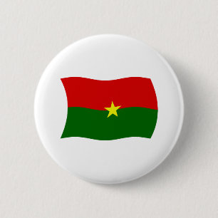 Badge Rond 5 Cm Bouton du drapeau du Burkina Faso