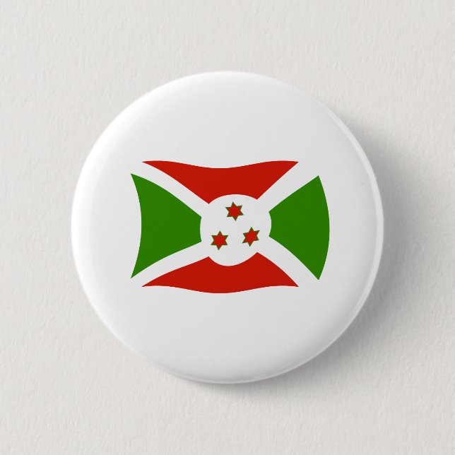Badge Rond 5 Cm Bouton du drapeau du Burundi (Devant)