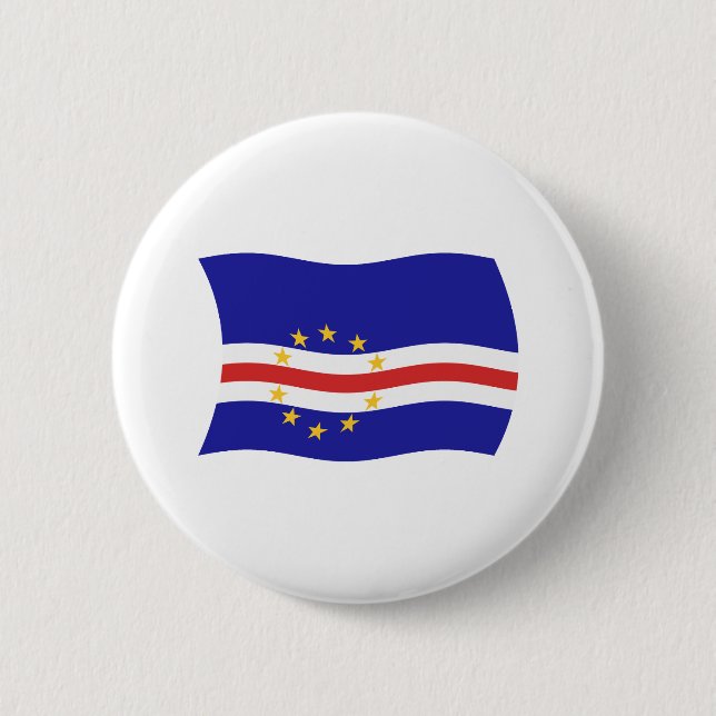 Badge Rond 5 Cm Bouton du drapeau du Cap-Vert (Devant)