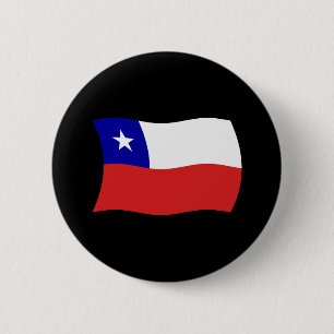 Badge Rond 5 Cm Bouton du drapeau du Chili