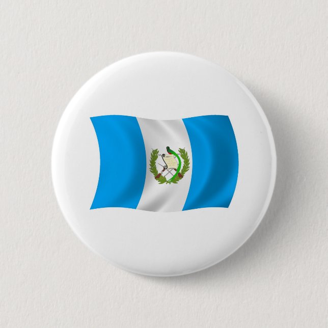 Badge Rond 5 Cm Bouton du drapeau du Guatemala (Devant)